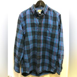 Men’s L.L. Bean Scotch Plaid Flannel Shirt